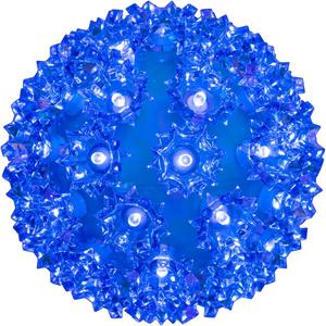 Novelty Lights LED 6in 50 Light Starlight Sphere, Blue, Ornament Ball Light, 5ft Hanging Cord with S Hook, 12ft Power Cord with Stackable Plug, Commercial Grade