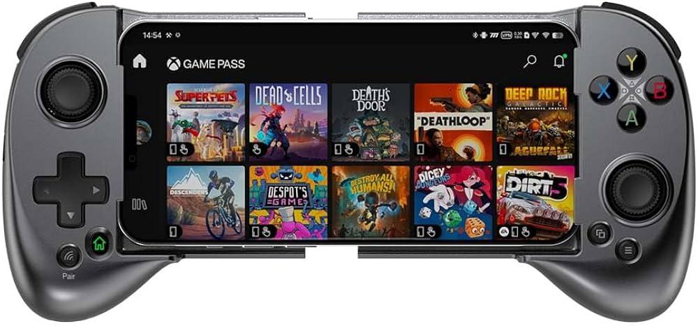 ShanWan Mobile Game Controller for iphone/Android with PHONE CASE Support, Bluetooth Wireless Gamepad  PS Remote Play, Xbox Cloud, Steam Link, GeForce NOW, MFi Arcade GamesLong Battery Life