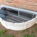 Window Well Covers Outside, Heavy-Duty Egress Window Well Cover Clear, All-Weather Against Debris, UV Resistant, Tear-Resistant, Waterproof, Windproof (Only Cover), 40" X 17"