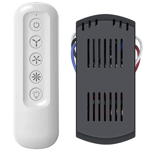 Universal Ceiling Fan Remote Control and Receiver Kit for Hampton Bay,Harbor Breeze,Hunter Ceiling Fan Replacment 99392 99770 99813 99772 99122 99123 99600, 3-Speed Control with Dimmer