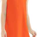 Noomelfish Girls Sleeveless Fringe Dress Cotton Summer Casual Sundress (3-12 Years) (Orange, S)