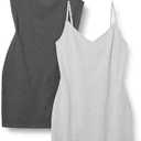 Amazon Essentials Womens Slim Fit Cotton Layering Slip Dress XXL