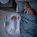 HALO BassiNest Soothing Swivel Sleeper 3.0S Over-Bed Baby Bassinet with 360 Rotation, Adjustable Height, Breathable Mesh, Calm Sounds & Vibrations, Safe Close Sleeping, Lowering Wall for Easy Access