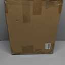 Black Laundry Hamper with Wheels, Laundry Basket with Lid, 22.5 Gallon (85L) Bamboo Wood Clothes Laundry Hamper 2 Section with Handles, Removable Liner