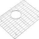 19.1 in. x 14.1 in. Rear Drain Kitchen Sink Bottom Grid with Supersoft Silicone Feet in 304 Grade Stainless Steel