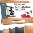 Ibyx Elegant Sliding Tray for Your Coffee Maker & Heavy Kitchen Appliances - Sturdy, Slides Easily from Under The Cabinet (Natural, 13W x 10.5D)
