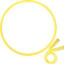 Poen 2 Pcs Detachable Hoop and Jump Rope Set Include 7.3 Ft Skipping Rope and 23 Inch Adjustable Exercise Hoop Gymnastic Fitness Exercise Gift Equipment (Yellow)