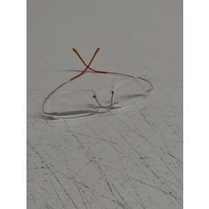 Agstum Titanium Rimless Flexible Frame Hingeless Optical Eyeglasses Clear Lens Gold
