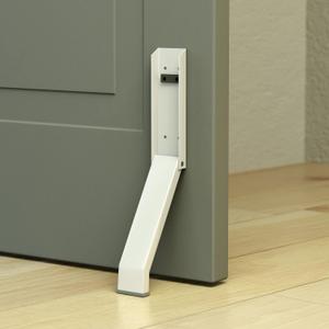 Door Stopper, Door Holder, No Drilling Door Stoppers, Easy Pedal Kick Down Door Stop(White, 1 Pack)