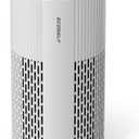 Air Purifiers for Home Large Room Cover Up to 1500 Ft with True HEPA Filter, 20dB Sleep Mode, 360 Air Intake & Outlet, Air Cleaner for Bedroom Pets, 7 Color Light, HAP604, Off-White