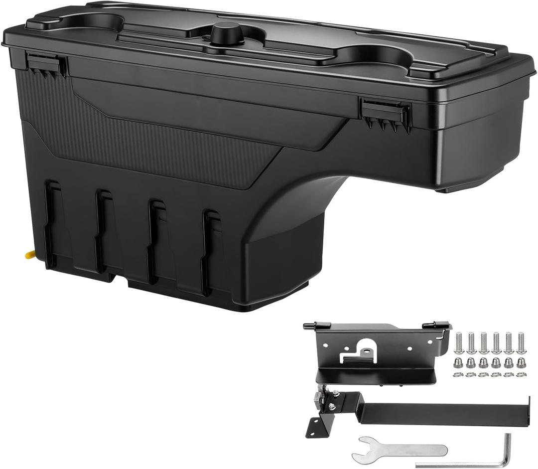 GEARLAST Truck Bed Storage Box Fit for Dodge Ram 1500 2019-2025 Drive side