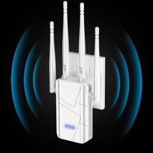 2025 WiFi Extender Signal Booster for Home, 15000sq.ft Wireless Internet Repeater, Long Range WiFi Booster and Signal Amplifier w/ Ethernet Port, WiFi Router Extender Support 99% Devices, 1-Tap Setup