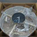 Low Profile Ceiling Fans with Lights, 20" Flush Mount Ceiling Fan with Light, Boho Bladeless with 6 Speeds, Rattan Remote Control for Bedroom, Nursery, Living Room