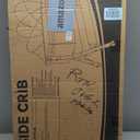 BCOL Baby Bassinet, Bedside Bassinet for Baby, 3 in 1 Bassinet Bedside Sleeper with Wheels, Mosquito Net, Adjustable Easy Folding Portable Bed for Infant Newborn (Dark Grey)