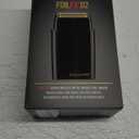 BaBylissPRO METALFX Double Foil Shaver, Handheld Electric Razor for Travel, Portable Cordless Close Face Shaver for Head, Beard, & Neck (Black)