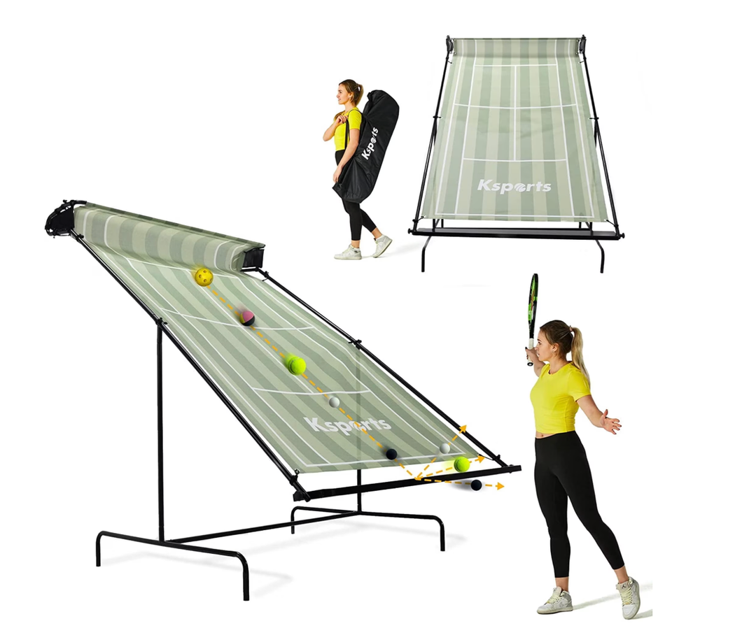 Ksports Weather Resistant Polyester 59" Tennis Rebounder, Green