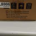 Vintage Glassware Drinking Glasses Set of 12,Blue 12oz & 15oz Hobnail Glass Cups,Embossed Water Tumbler,for Beer,Cocktail,Whiskey,Juice and Various Mixed Drinks- 1 Cleaning Brush, Blue