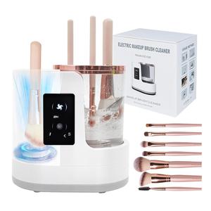 Electric Makeup Brush Cleaner 3-in-1 Automatic Brush Cleaning Machine, Dual-Direction Cleaning, Adjustable Drying, Fits All Brush Sizes, Efficient & Quick