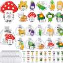 60 Pcs Employee Appreciation Gifts for Coworkers Bulk Inspirational Fruit Acrylic Pocket Hug with Greeting Cards, Positive Office Team Recognition Awards Small Encouragement Gifts for Staff & Teachers