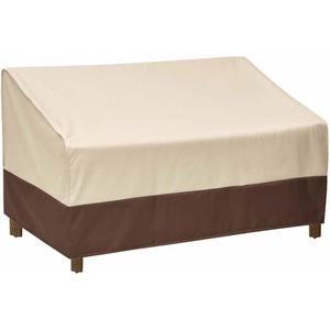 Loriano 2-Seater Patio Sofa Cover, 100% Waterproof for Outdoor Loveseat Covers, 600D Oxford Fabric Heavy Duty Lawn Patio Furniture Covers 60"W x 40"D x 33"H