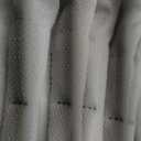 Pure White Blackout Curtains 96 Inches Long 2 Panels Set for Bedroom, Cute Pinch Pleat Two Layer Linen Blend Room Darkening Ceiling Track Curtain 40x96 Inch Length Office Soundproof Burg