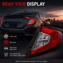 Nakkaa Outer Tail light Halogen W/O Bulbs Compatible with Civic Sedan 2016-2020 Right Side Tail Lamp HO2805110 33500-TBA-A01