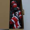 Christmas Santa String Lights Outdoor, 8.5Ft Vintage Christmas Decorations String Lights with 10 LED Santa Lights, Hanging Christmas Window Fairy Lights for Indoor Party Holiday Xmas Tree Decor