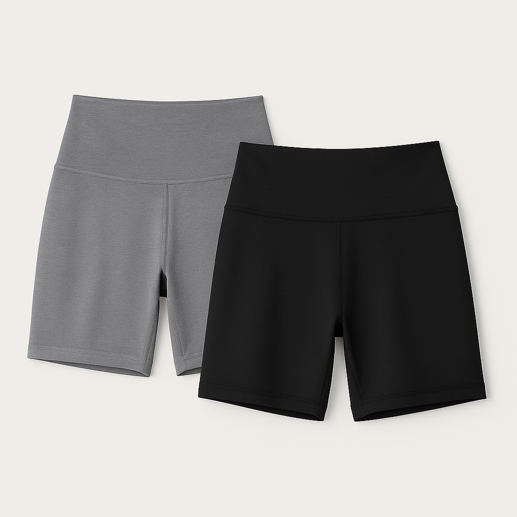 CHRLEISURE High Waisted Spandex Biker Shorts, Workout Booty Soft Yoga Shorts for Women (Black,Dark Gray, Size XL)