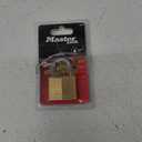 Master Lock 140D Solid Brass Keyed Different Padlock with 1-9/16-Inch Wide Body, 1/4-Inch Shackle, 4-Pack