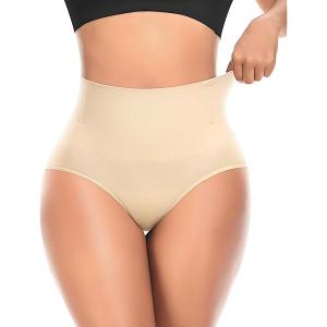Tummy Control Shapewear Underwear for Women High Waisted Body Shaper Panties Slimming Girdle Shaping Briefs, M