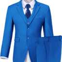 Boys Suits Kids Toddler Tuxedo Suit for Boys Formal Dresswear Set and Tie Size 4 Royal Blue