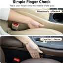 Givifive Car Seat Gap Filler Set of 2, Soft Foam Multifunctional Seat Side Gap Filler with Organizer & Hook Function, 3in1 Gap Stopper Universal Fit Car SUV Truck Fill The Gap Between Seat & Console