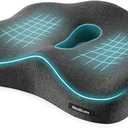 Memory Foam Seat Chair Cushion for Relieves Back Sciatica Pain Tailbone Pain Coccyx Degenerating Disc Orthopedic Osteoarthritis Prostate Cushion Low Back Pain Cushion Hip Shaping (Dark Gray), ZD