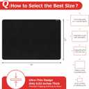 Matace 76x52 Fireproof Grease Mats for Under Outdoor Grill, Extra Large Double-Sided Fire Retardant Silicone Floor Mat for BBQ, Camping Stove, Fire Pit, Waterproof Patio & Deck Protector, Black