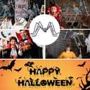 VKP Halloween Outdoor Decorations Hairy Black Spider, Scary Giant Spider Fake Large Spider Hairy Spider Props for Halloween Yard Decorations Party Decor (Gray and White)