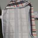 Dog Raincoats for Medium Dogs Waterproof Hooded Rain Jacket with Reflective Strips Leash Hole & Poncho Adjustable Fit (Plaid,Medium)