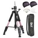 GEXWORLDWIDE GEX 55" Mannequin Tripod Stand Canvas Block Training Doll Manikin Head Wig Stand for Cosmetology Hairdressing (Rose Gold) (Pink)