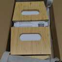 Foldable Toilet Stool, 7 Inches Bamboo Toilet Stool Squat for Adults, Collapsible Poop Stool for Bathroom, Potty Step Stool with Non-Slip Strip (Natural)