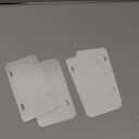 6"x3"10 Pack Sublimation License Plate Blanks, White Mini Heat Thermal Transfer Sheet DIY Picture, Metal Aluminum Custom License Plate Tag for Kids Toy Car, Bike