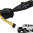 Multi-Function Windshield Wiper Switch Compatible with 07-17 Jeep Wrangler Patriot Compass Liberty Commander Grand Cherokee Chrysler PT Cruiser Dodge Journey Nitro Caliber Replaces WP409