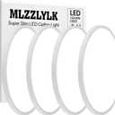 4PK 15.8 inch LED Flush Mount Ceiling Light Fixture,36W Super Slim LED Ceiling Light 3600LM,3000K/4000K/6000K CCT Selectable,Close to Ceiling Round Flat Panel light for Bedroom,Kitchen,Hallway
