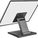 WEARSON Low Profile Monitor Stand - Foldable Touch Monitor MINI PC Stand Compatible with VESA 75x75 and 100x100mm Monitor Mounts For Kiosk,AIO Monitor Base Adjustable Folding Flat