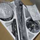 BvenuBigLite Black Ceiling Fan with Light: 42-Inch Ceiling Fan 3 Blades Low Profile Outdoor - Modern Ceiling Fans with Remote APP Control Quiet Reversible DC Motor for Patio Living Room