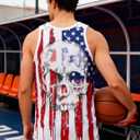 RAISEVERN Mens Tank Tops Summer Sleeveless Tee Cool Workout T-Shirts Beach Novelty Undershirts (Medium, A New Flag 001)