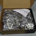 Chibery 60 Pack 1-1/4" 4D Overlay Soft Close Concealed Hinges for Face Frame Door, Control Closing Speed, Smooth Slow Self Close Hinges, Satin Nickel, 105 Open Angle Stainless Steel Cabinet Hinges