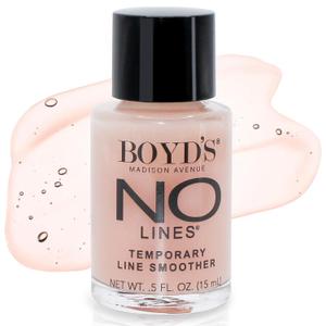 Boyds No Lines Temporary Wrinkle Remover - Skin Tightening Serum for Fine Lines, Instant Wrinkle Filler for Face, Forehead, Crows Feet, Under-Eye Bags, 0.5 fl oz