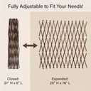 Expandable Willow Trellis & Willow Fence Panel for Climbing Plants,78x20 in