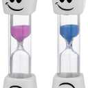 Smile Tooth 2 Minute Sand Timer Assorted Colors (2 Pack)