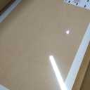Cork Board Bulletin Board, 36" x 24" Corkboard for Wall, Rustic White Wooden Frame, Hanging Pin Board for Home & Office Decor, 10 Push Pins