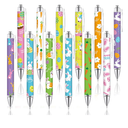 JarThenaAMCS 30-count pack of Easter-themed ballpoint pens , retractable pens feature pastel designs with spring motifs like bunnies, eggs, dots, and waves